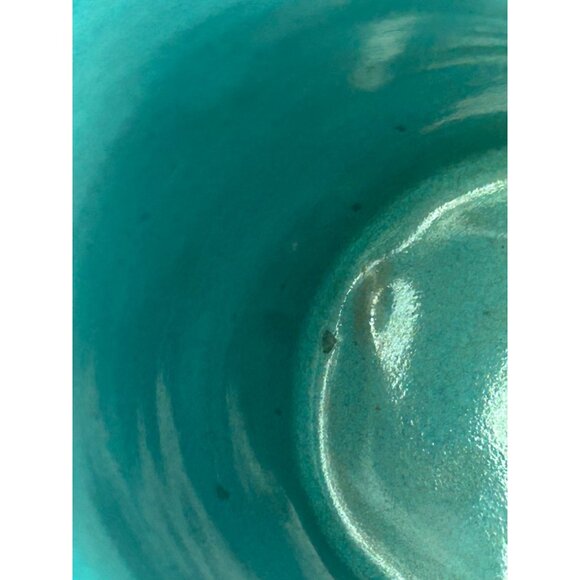 Art Pottery Mug Planter Vase Always Azul Villa Grove Purple Teal Tankard 6.5" - Picture 8 of 16
